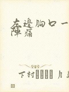 左边胸口一阵一阵痛封面