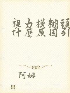 视力模糊头晕是什么原因引起的