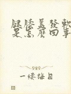 腿膝盖发软无力是怎么回事