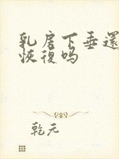 乳房下垂还可以恢复吗