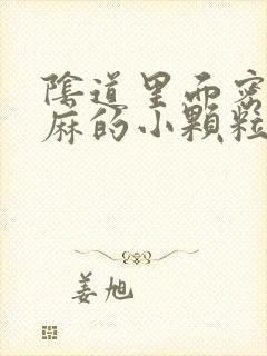 阴道里面密密麻麻的小颗粒是怎么回事