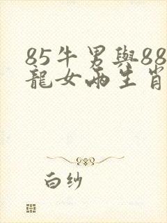 85牛男与88龙女两生肖相配吗