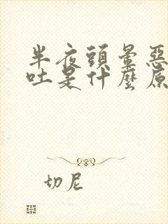 半夜头晕恶心想吐是什么原因引起的