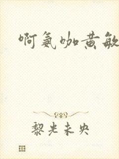 啊氨咖黄敏胶囊封面