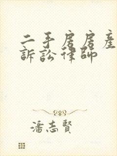 二手房房产纠纷诉讼律师