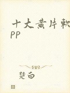 十大黄片软件app