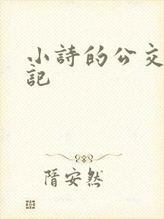 小诗的公交车日记