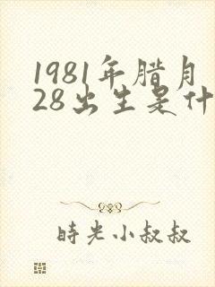 1981年腊月28出生是什么命封面