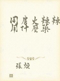 同房火辣辣的痛用什么药