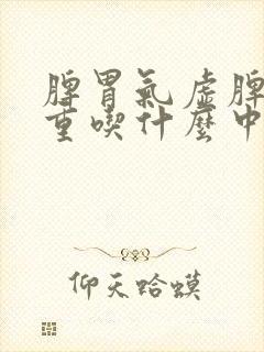 脾胃气虚脾虚湿重吃什么中成药