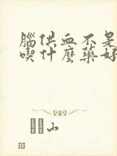 脑供血不是眩晕吃什么药好封面