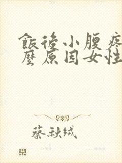 饭后小腹疼痛什么原因女性