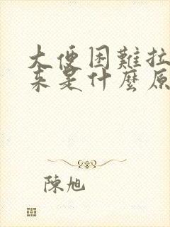 大便困难拉不出来是什么原因