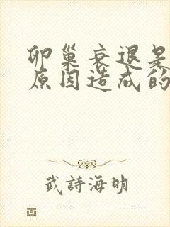 卵巢衰退是什么原因造成的