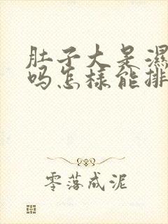 肚子大是湿气重吗怎样能排湿封面