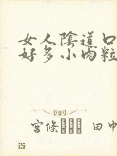 女人阴道口起了好多小肉粒像小米粒