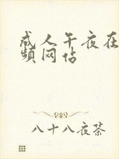 成人午夜在线视频网站