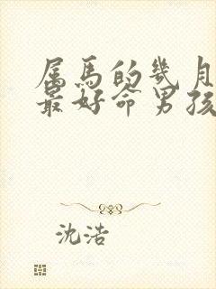 属马的几月出生最好命男孩子呢