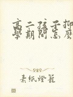 高二孩子抑郁休学期间怎么办