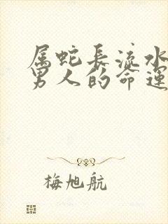 属蛇长流水命的男人的命运