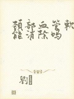 颈部血管软斑块能消除吗