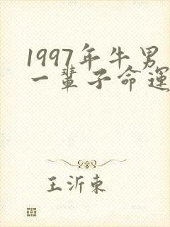 1997年牛男一辈子命运