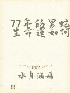 77年的男蛇一生命运如何封面