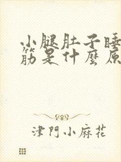 小腿肚子睡觉抽筋是什么原因引起的