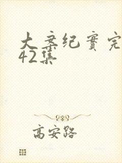 大案纪实完整版42集