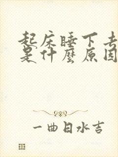 起床睡下去头晕是什么原因造成的