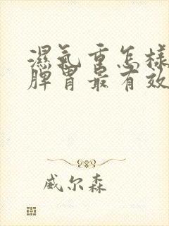 湿气重怎样调理脾胃最有效封面