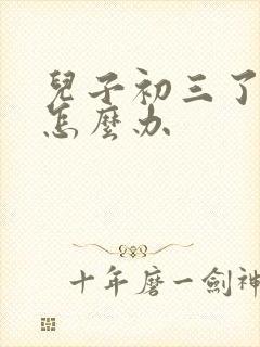 儿子初三了厌学怎么办封面