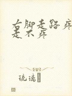 右脚走路疼,不走不疼