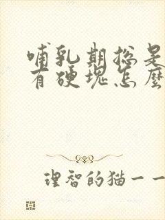 哺乳期总是堵奶有硬块怎么办