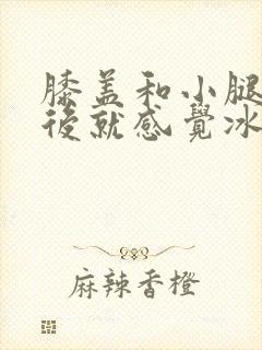 膝盖和小腿受凉后就感觉冰凉怎么办封面