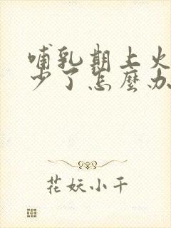 哺乳期上火奶水少了怎么办