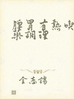 脾胃有热吃什么药调理