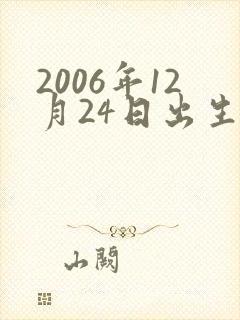 2006年12月24日出生是什么命
