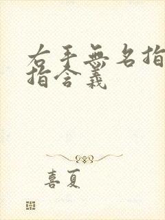 右手无名指戴戒指含义封面