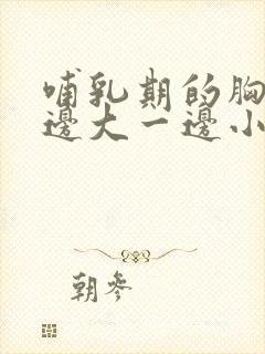 哺乳期的胸部一边大一边小怎么办封面