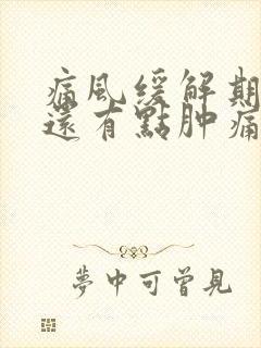 痛风缓解期脚踝还有点肿痛