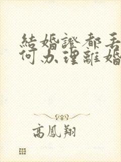 结婚证都丢了如何办理离婚手续