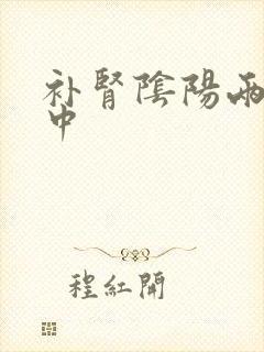 补肾阴阳两虚的中