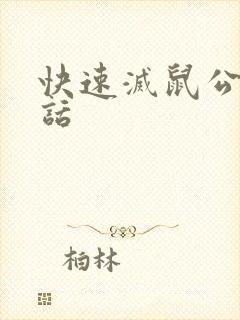 快速灭鼠公司电话