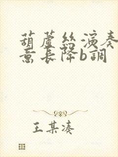 葫芦丝演奏情深意长降b调