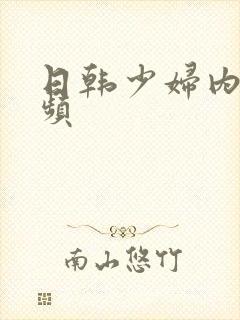 日韩少妇内射视频