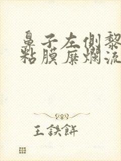 鼻子左侧黎氏区粘膜糜烂流鼻血怎么治疗?