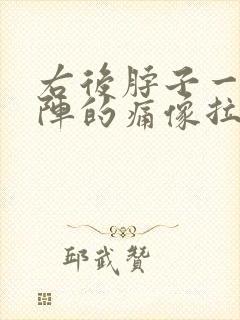 右后脖子一阵一阵的痛像拉扯神经