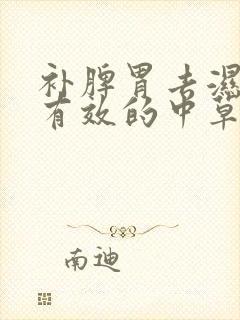 补脾胃去湿气最有效的中草药封面