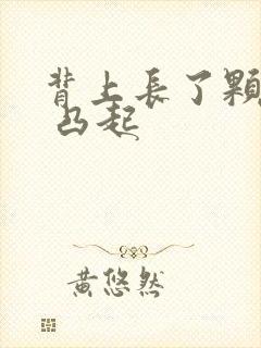 背上长了颗黑痣 凸起封面